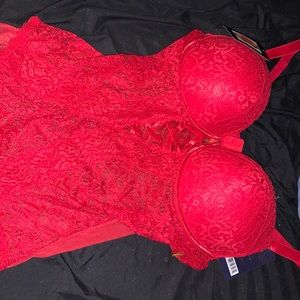 Rachel Roy XL Curve Edition Lacey bodysuit